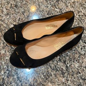 Salvatore Ferragamo Rubia suede flats